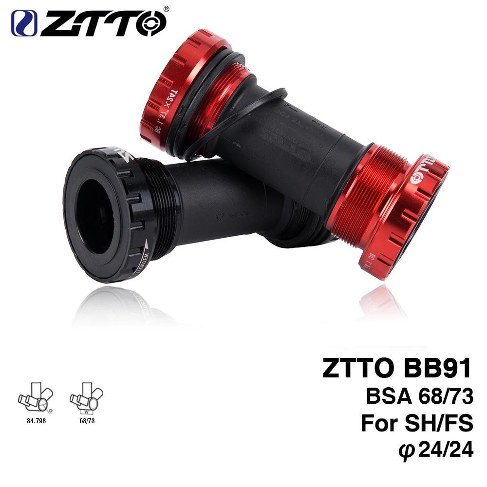 ZTTO BB91 подшипник Нижний кронштейн винт тип 68/73 мм велосипедная ось MTB дорожный велосипед водонепроницаемый CNC сплав BB Нижний Кронштейн подшип... ZTTO BB91 подшипник Нижний кронштейн винт тип 68/73 мм велосипедная ось MTB дорожный велосипед водонепроницаемый CNC сплав BB Нижний Кронштейн подшип...