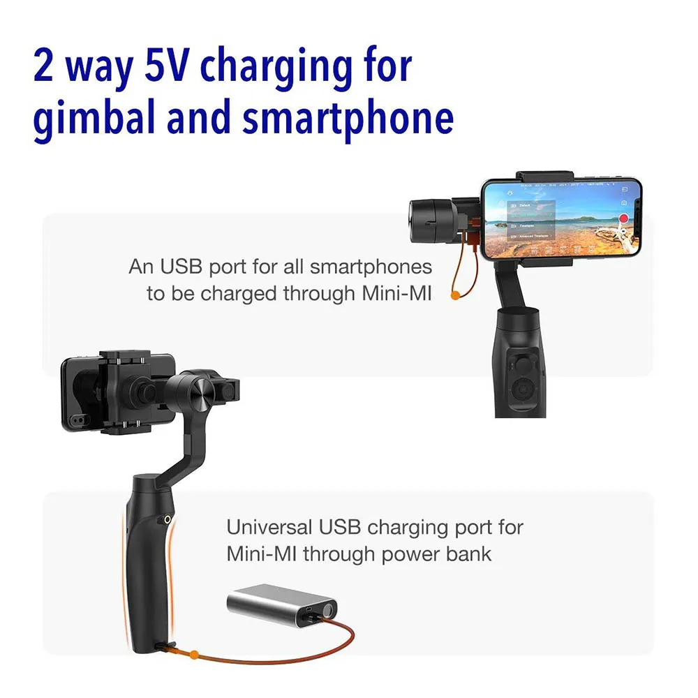Moza Mini-MI 3-Axis Stabilizer Gimbal For Smartphone iPhone 11 X Xr Xs Samsung S9+ S10+ Huawei P30