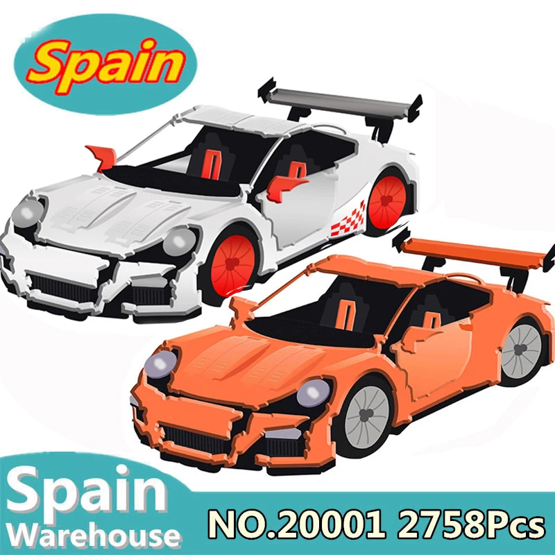 

Building Blocks Kits 20001 20001B Racing Car Compatible Legoing Technic 42056 Toys For Children Bricks Ship From Spain