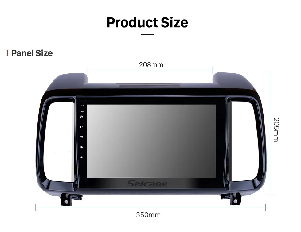 Sale Seicane  Newest 9 inch for Hyundai IX35 Android 8.1 HD Touchscreen Radio GPS Navigation Bluetooth Steering multimedia player 17
