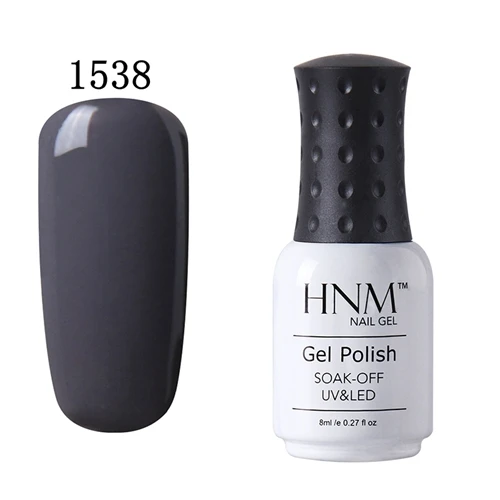 HNM 8 мл гель кофейно-коричневый Сериз УФ гель лак для ногтей светодиодный гель замачиваемый полуперманентный Эмаль дизайн ногтей маникюр гель лак - Цвет: 1538