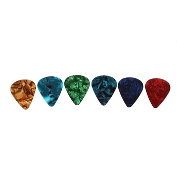 

10 pcs Stylish Colorful Celluloid Guitar Pick 0.71mm