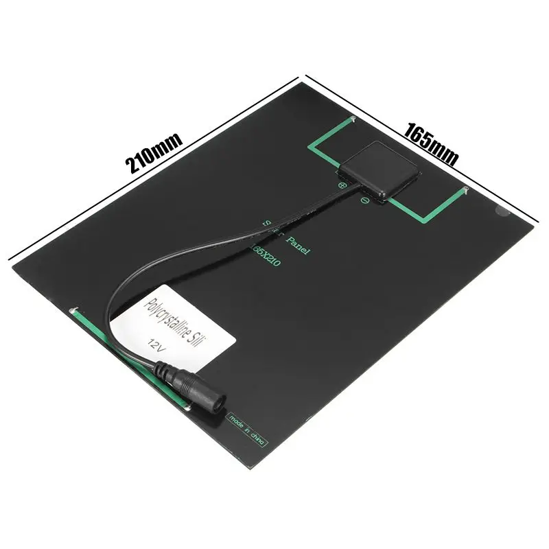 12V 5.2W Mini Solar Panel Polycrystalline Solar Cells Silicon Epoxy Solar DIY Module System Battery Charger + DC output #8 12V 5.2W Mini Solar Panel Polycrystalline Solar Cells Silicon Epoxy Solar DIY Module System Battery Charger + DC output #8