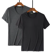 Крутая Мужская футболка из 95% бамбукового волокна в стиле хип-хоп, базовая белая футболка для мужчин, s модная футболка, летний топ, топы, простые черные