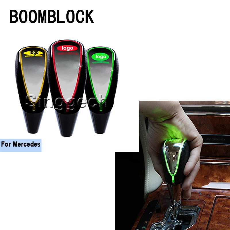 

ZDPARTS Car Gear Shift Knob Touch Sensor LED Light Colourful 5/6 Speed For Mercedes Benz W211 W203 W204 W210 W205 W212 W220 AMG