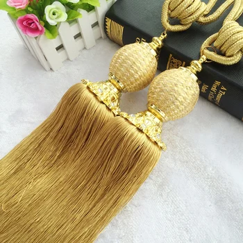 

2 Pcs Modern Curtain Hanging Ball Hand-made Ball Curtains Tassels Curtain Tiebacks Bandages Brushes Curtain Accessories