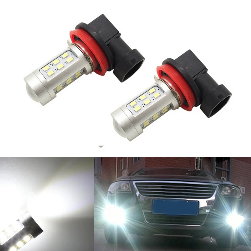 

2x Bright Error free H8 H11 LED Car projector Fog Light bulb For Honda civic fit accord Crider crv