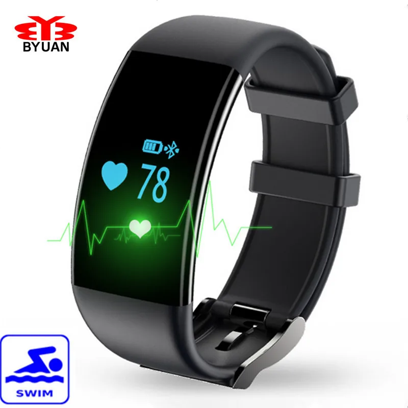 

Heart Rate Monitor Smartband IP68 Waterproof Swim Smart Band Bracelet Health Fitness Tracker for Android and iOS For Women Men