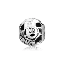 CKK Fit Pandora Браслеты талисман Микки 925 стерлингового серебра Шарм бусины для бусина для изготовления украшений