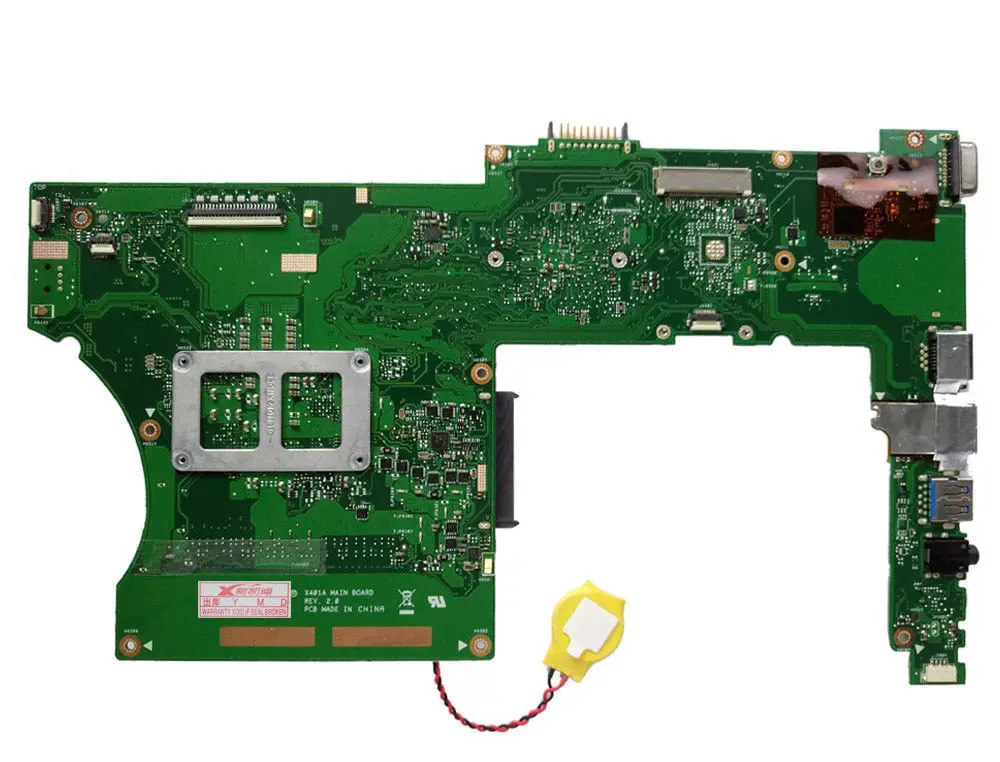 Материнская плата X401A для For Asus X501A X301A Материнские платы ноутбука REV3.0 Maibboard с i3