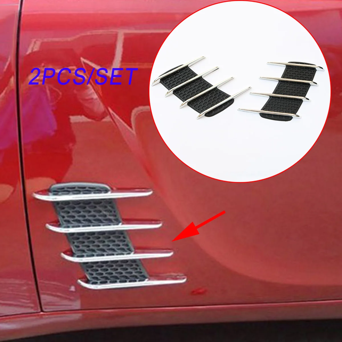 Chrome Car Accessories Door Hood Edge Side Wing Flow Air Vent Fender Decal Sticker Intake Grille Net Exterior Parts Trim Chrome Car Accessories Door Hood Edge Side Wing Flow Air Vent Fender Decal Sticker Intake Grille Net Exterior Parts Trim