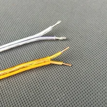 Прозрачный 2*1,0 мм прозрачный/Золотой плоский кабель осветительная лампа электрическая проволока подвесная люстра освещение кабель питания