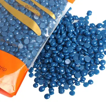 

No Strip Pro Hair Removal Bean Depilatory Hot Film Hard Wax Pellet Waxing Bikini Hair Removal Tool Blue Levert Dropship 3AP18