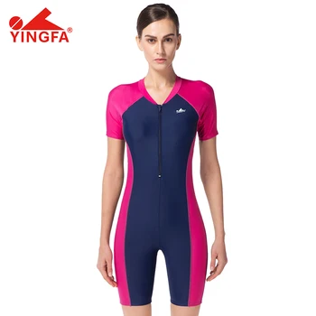 

2019 New Yingfa YF1672 One Piece Swimsuit Women Swimwear Flat angle Professional chest pad Swimming Suit For Women