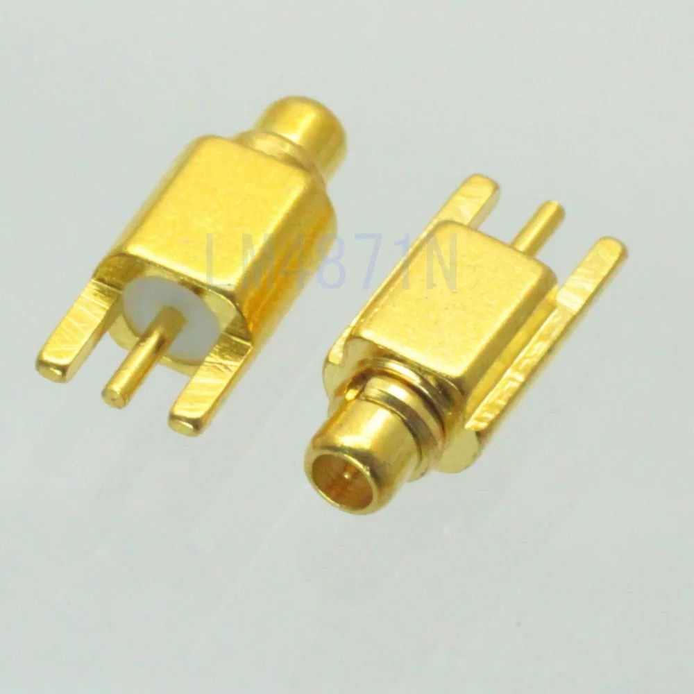 10pcs Connector MMCX male solder PCB edge surface mount straightin
