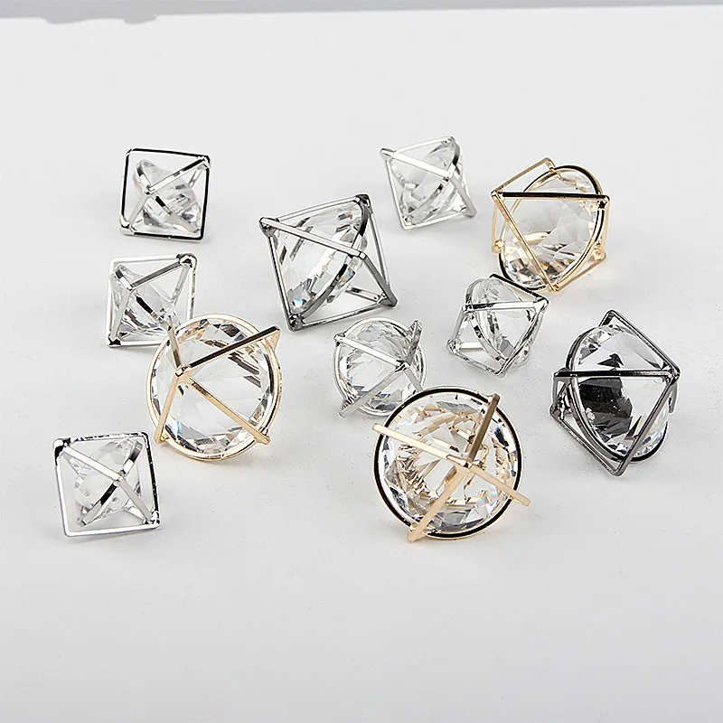 

Earrings stud earrings accessories diy handmade necklaces diamond bow hair ornament alloy material package