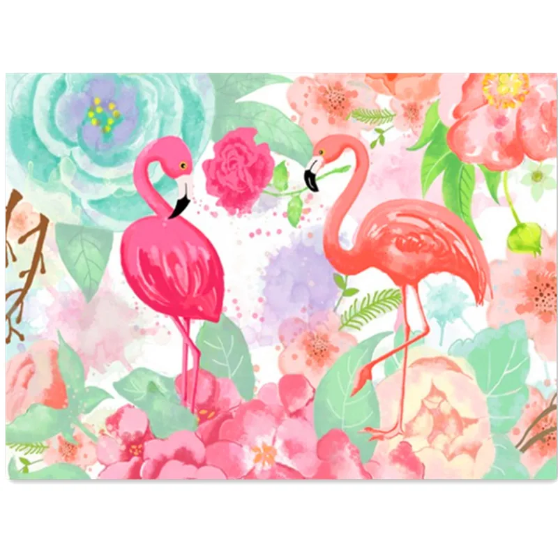 DIY Diamond Embroidery Sunset Flamingo Full & Round 5d Diamond Painting