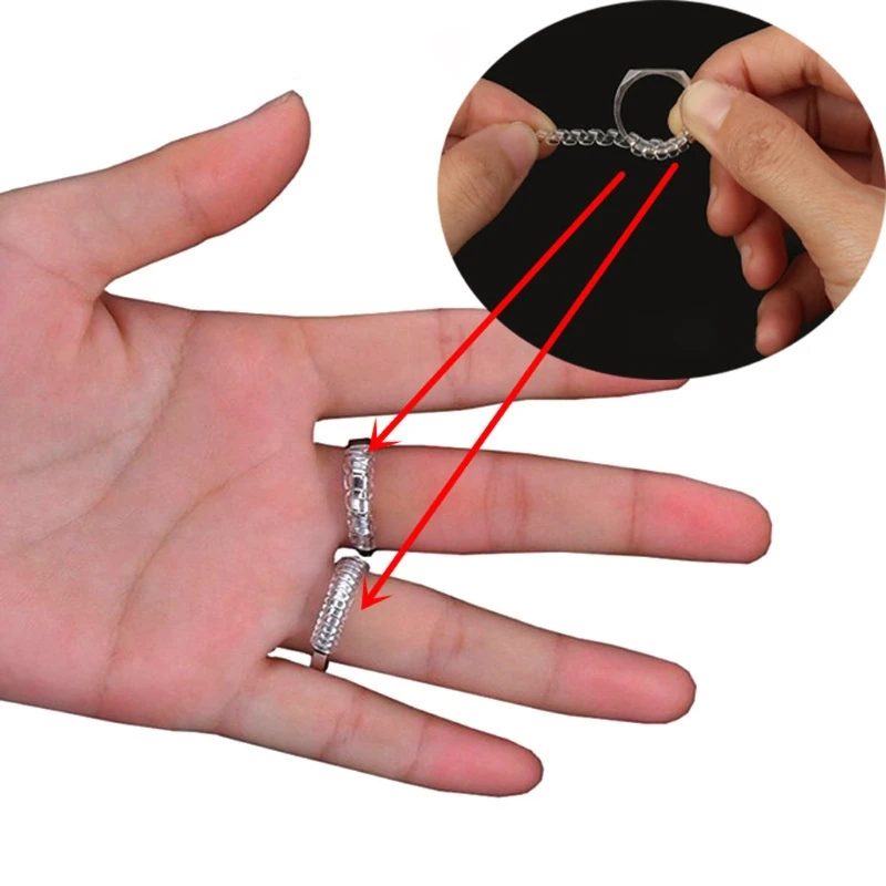 

Ring Size Adjuster with Silver Polishing Cloth,Set of 4 (2mm/3mm)