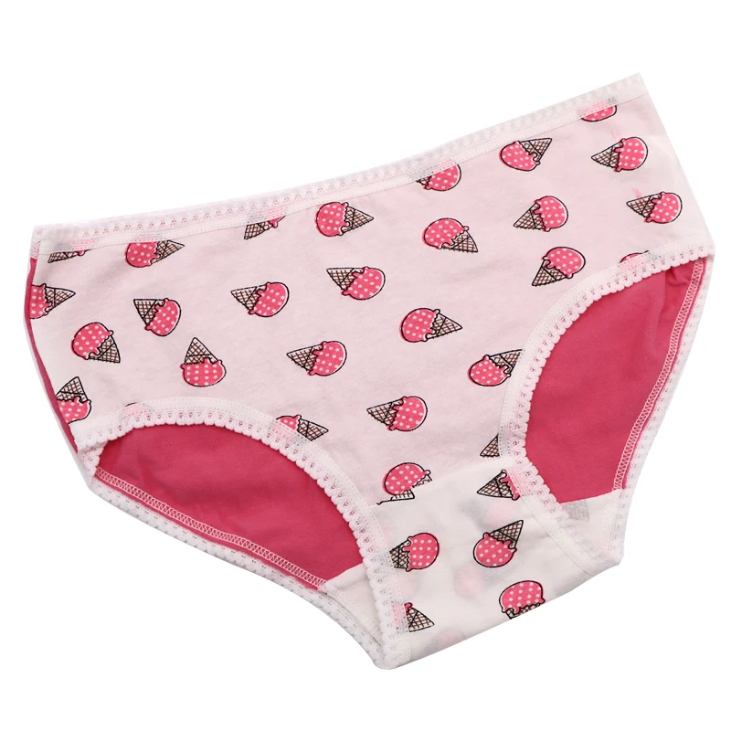 5Pcs Women's Briefs Female Ice Cream Cute Panties Woman Underwear Soft Panties Girls Briefs