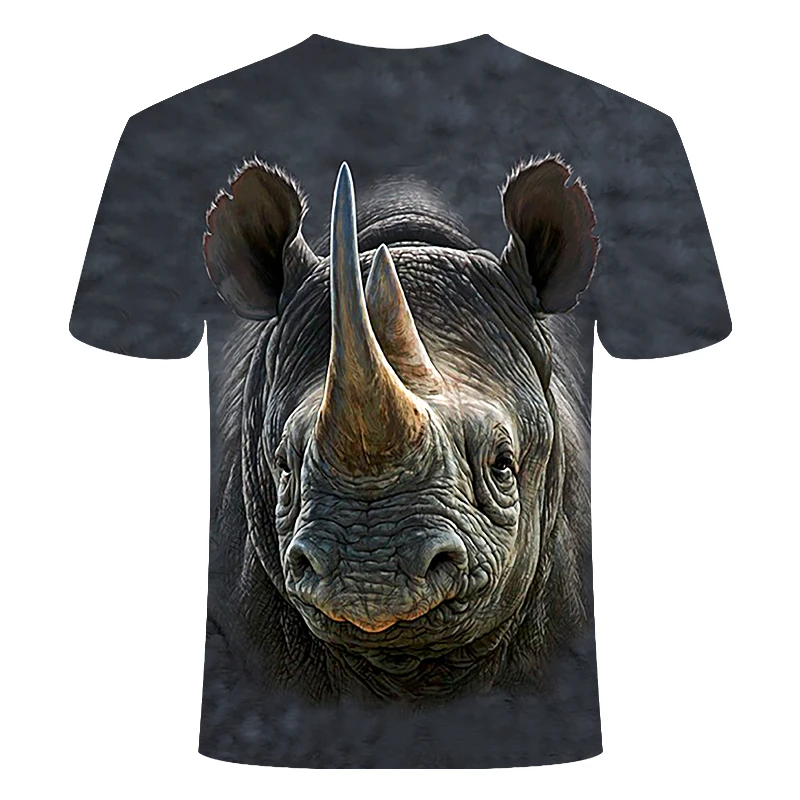 Summer Men's brand clothing O-Neck short sleeve animal T-shirt monkey/lion 3D Digital Printed T shirt Homme large size 6xl