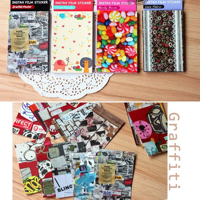 New Cute Polaroid Films Photo Stickers For FujiFilm Instax Mini Instant 8 7S 25 50S 20pcs
