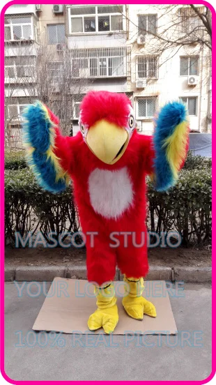 

plush red parrot Mascot costume custom fancy costume anime cosplay kits mascotte cartoon theme fancy dress carnival costume