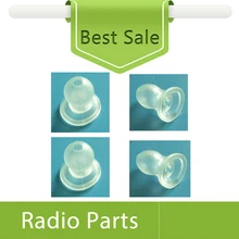 100X Nipple Eartip Clear Color For Surveillance Earphone