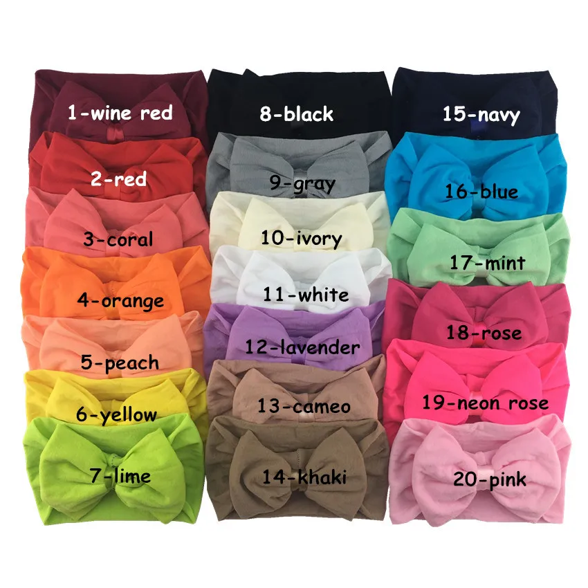 

30pcs/lot , 10cm New ultra-soft bow with nylon headband Girls' headwear is in stock hair fashion accessories
