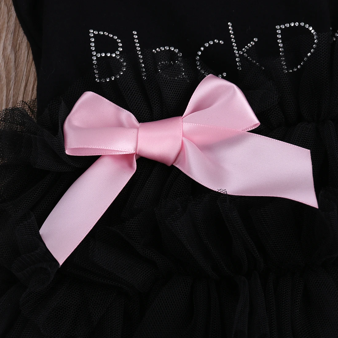 Детское черное платье с вышивкой для маленьких девочек костюмчик боди Песочник 0-18 месяцев на выбор