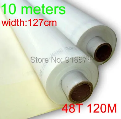 

SALE!! 10 meters Cheap Discount 48T 120M high quality polyester silk screen printing mesh 127cm width Free shipping