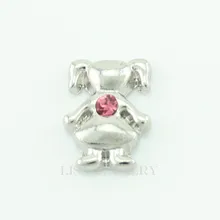 Hot selling 10PCS little girl october birthstone floating charms for glass floating lockets