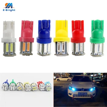 

4PCS T10 194 168 7014 10 SMD W5W 10 Led Auto License Lights 12V DC White Blue Red Green Yellow Pink Mix Indicator Lights