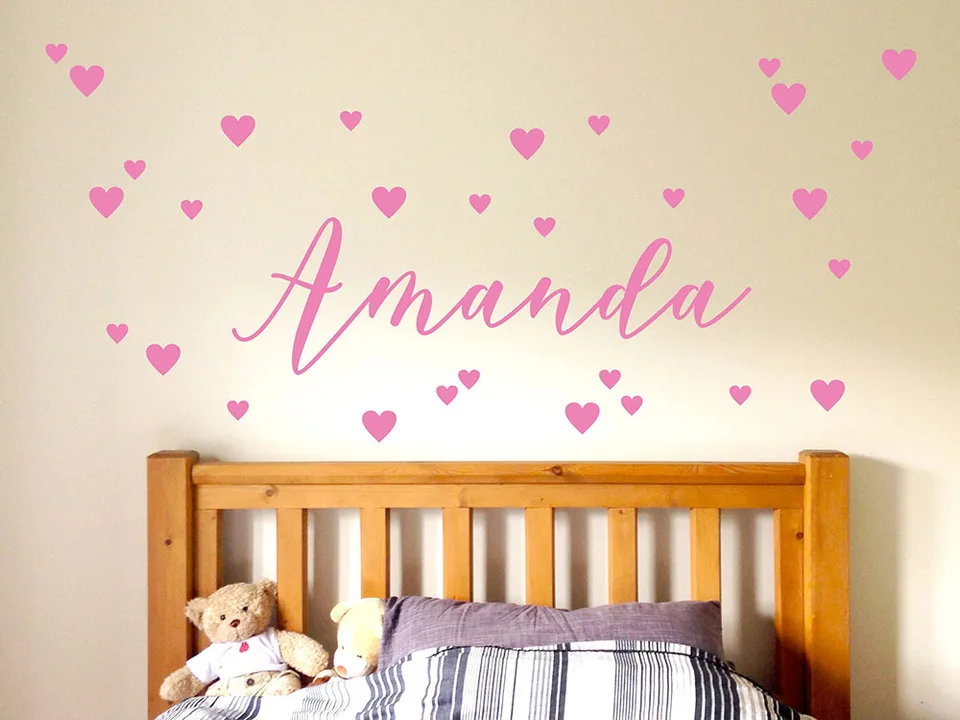 Personalized Nursery Wall Decal Custom Name Stickers For Kids Personalized Nursery Wall Decal Custom