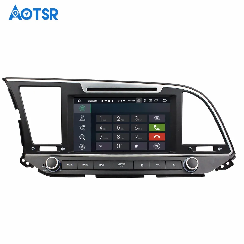 Perfect Autoradio Android 8.0 1 din Car GPS Radio For Hyundai Elantra 2016 2017 2018 Touch Screen Auto Stereo GPS 1024*600 CANBUS Radio 5