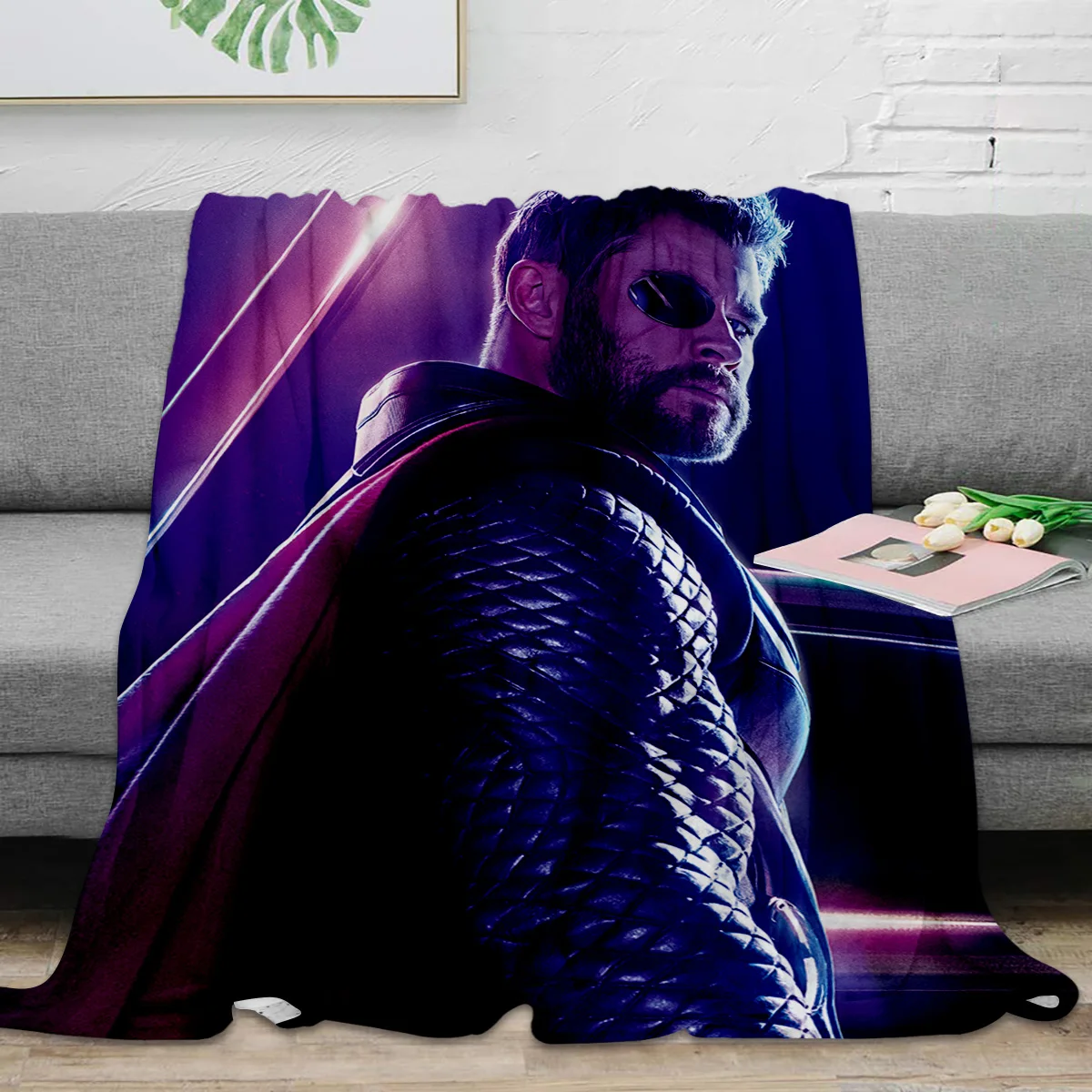 Одеяло супергерой Супермен Мстители из фильма Наташа романтик Халк бросок