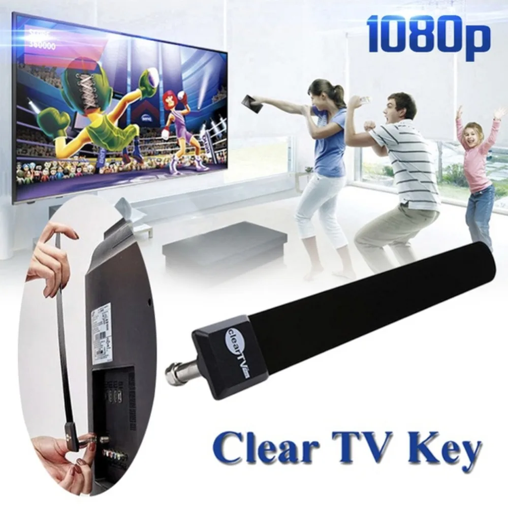

NEW Digital Antenna Clear TV Key US HD Satellite Indoor TV Signal Strengthen Adapter HDTV Antenna Receiver