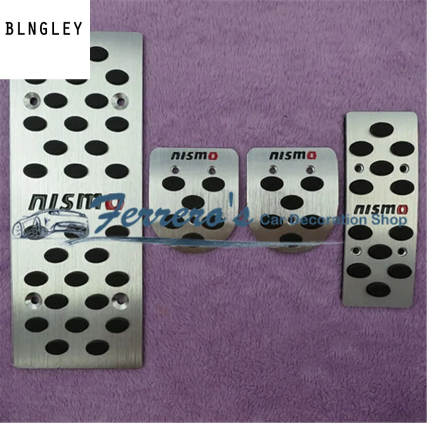 

AT/MT Accelerator brake Foot Rest Pedal Pad Sticker Accessories For Nissan Tiida Sylphy March Livina Sunny Qashqai Teana NISMO
