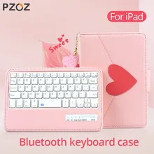 PZOZ Case For Apple iPad Pro 9.7 10.5 inch 2017 New 2018 iPad mini 5 4 3 Air 1 2 Protective Cover with Bluetooth keyboard Cases