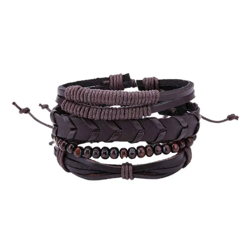 11 Браслеты и браслеты мужские кожаные браслеты Pulseira Masculina ювелирные изделия Шарм Bileklik Pulseiras бойфренд девушка - Окраска металла: 11
