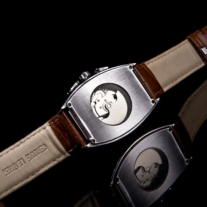 SEWOR роскошный бренд элегантный стиль Lvory белая фаза Луны волшебное зеркало Tourbillon Мужские Спортивные автоматические механические наручные часы C1024
