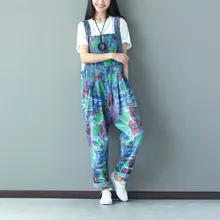 Женские штаны размера плюс, джинсовый комбинезон, весна-осень, свободные джинсовые комбинезоны, винтажные джинсы, женские Pantalon, новинка