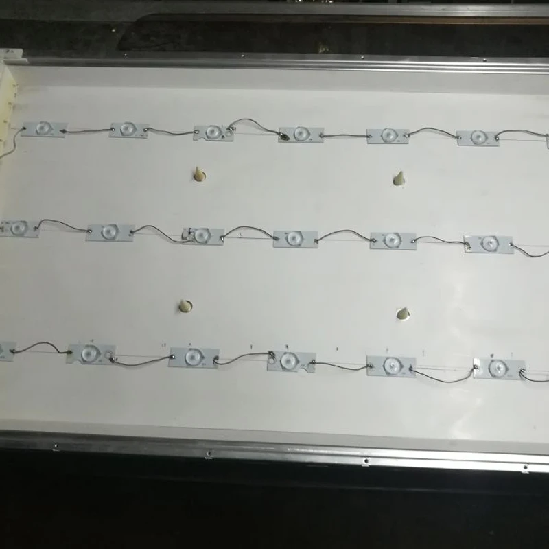 3 В V SMD лампы бусины с оптическим объективом Fliter для 32-65 дюймов светодио дный LED tv ремонт (20 шт В V)