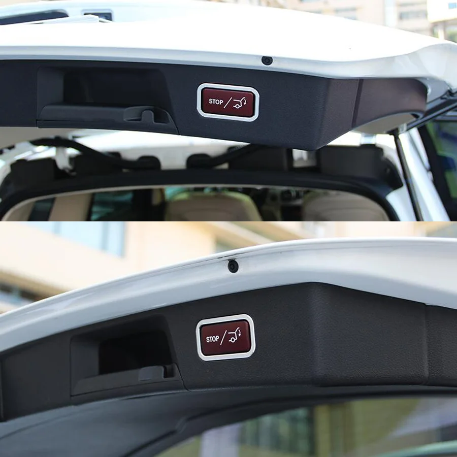 Aluminum Auto Car Electric Tail Door Button Frame Trim Styling for Mercedes Benz E Class GLA GLC GLK CLS ML GL GLE GLS 