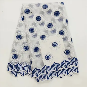 

Good quality african cord lace fabric with stones Milk silk nigerian guipure lace fabrics french lace fabric White, blue green
