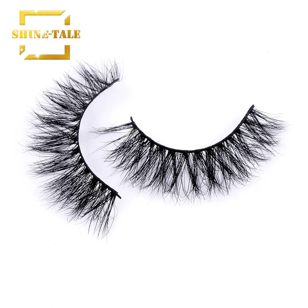 

Shine-Tale Reusable 3D Mink Handmade False Eyelashes Set for Natural Looking with False Lashes Mink D02