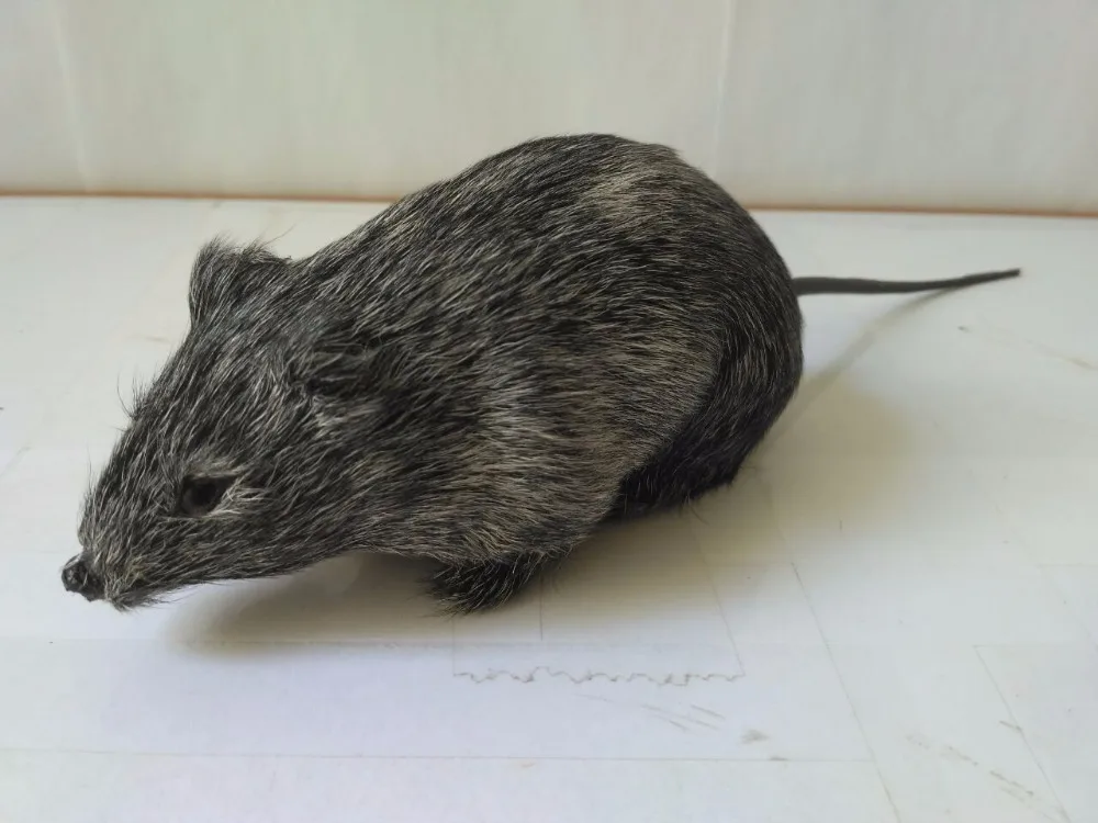 

polyethylene&furs simulation dark gray mouse 15cm model handicraft funny prop gift d2077