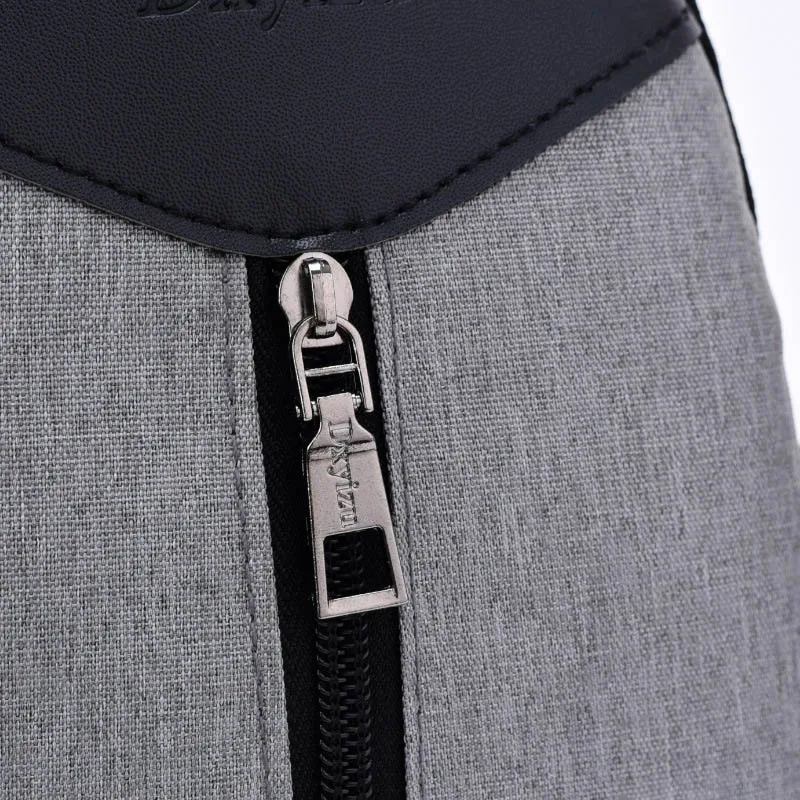 Anti Theft Men Backpack Canvas USB Rechargeable Chest Bag Headphone Hole Teenager Single Shoulder Boy Bag Sac A Dos Homme BP0212 (11)