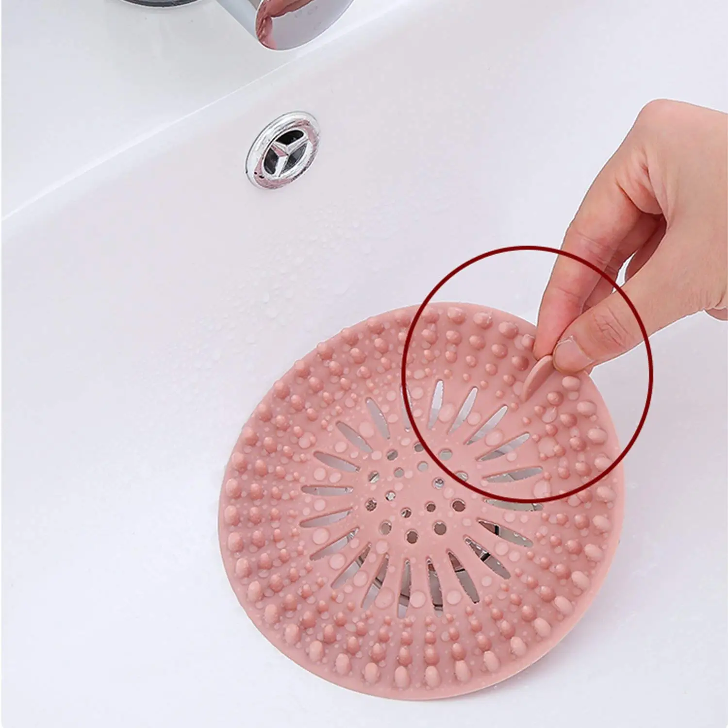 5 упаковок волос Ловца пробка душ дренажные крышки для ванной и кухни-резиновые для раковины фильтр силиконовый Hom