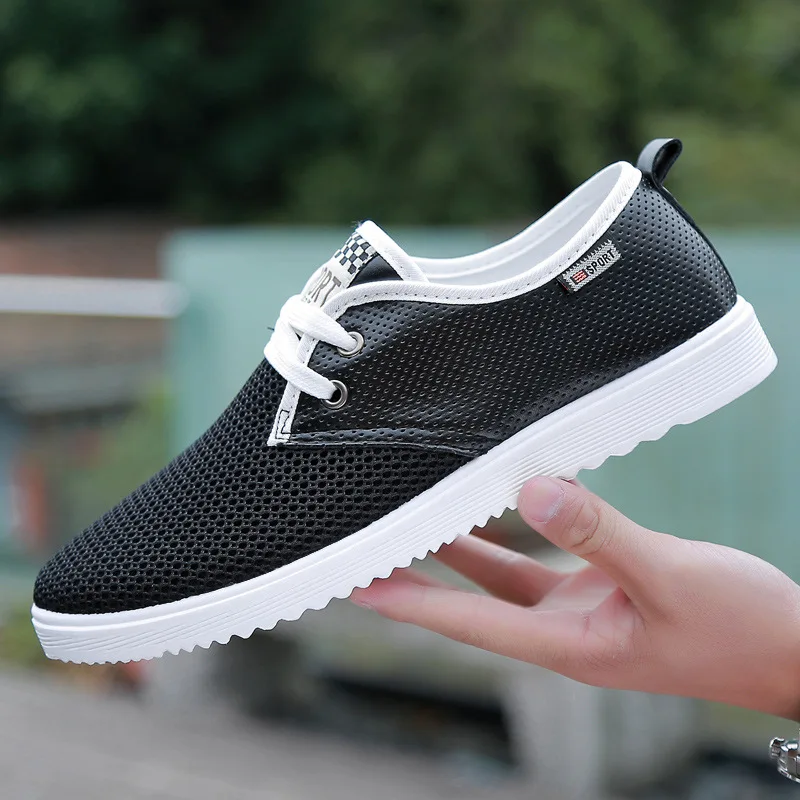 Men Casual black Shoes 2019 mesh Men Breathable flat Shoes Comfortable Walking Men Lace-Up Sneakers Chaussure Homme Men Casual black Shoes 2019 mesh Men Breathable flat Shoes Comfortable Walking Men Lace-Up Sneakers Chaussure Homme