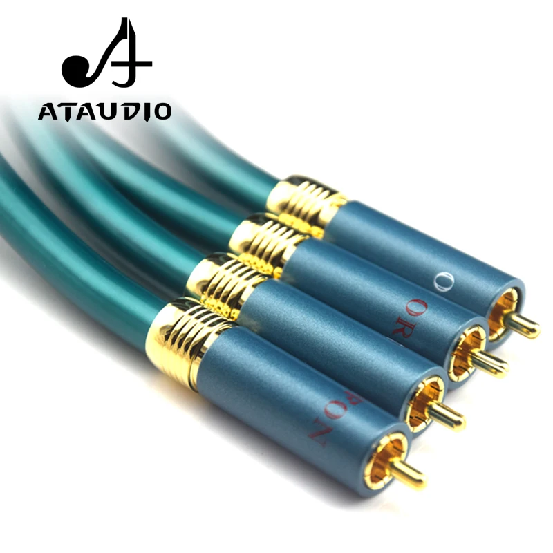 Аудиокабель ATAUDIO Hi Fi RCA усилитель CD разъем 2RCA на 1 м 2 м|2rca to 2rca|rca cableaudio cable |